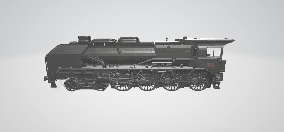 Steam Locomotive 240P - Steam locomotive 3D model