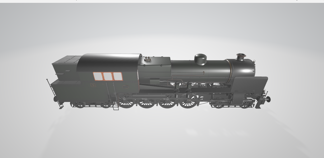 Steam Locomotive NS6300 - Steam locomotive 3D model