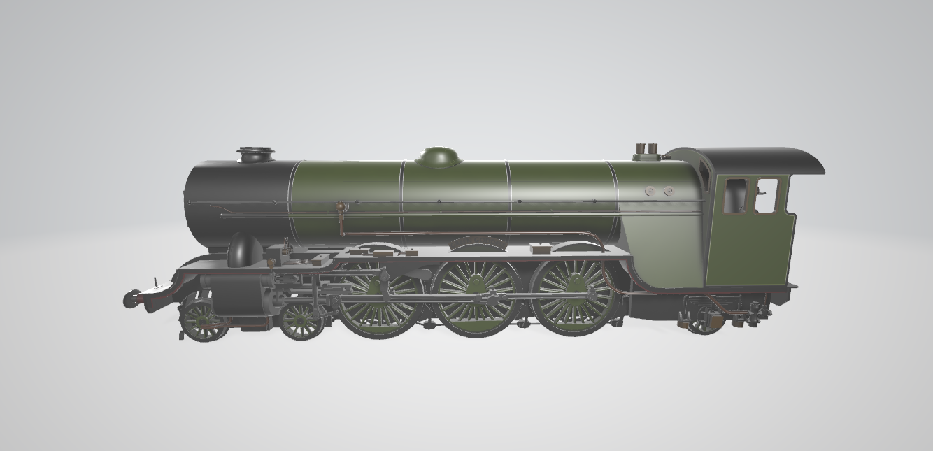 Steam Locomotive Greenly Pacific
