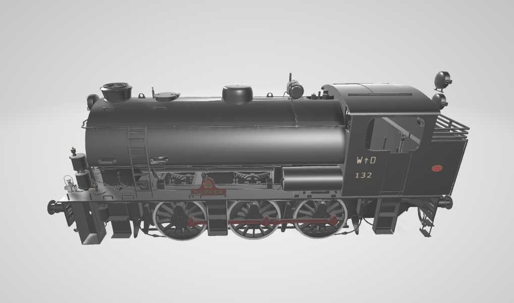Steam Locomotive Hunslett Austerity