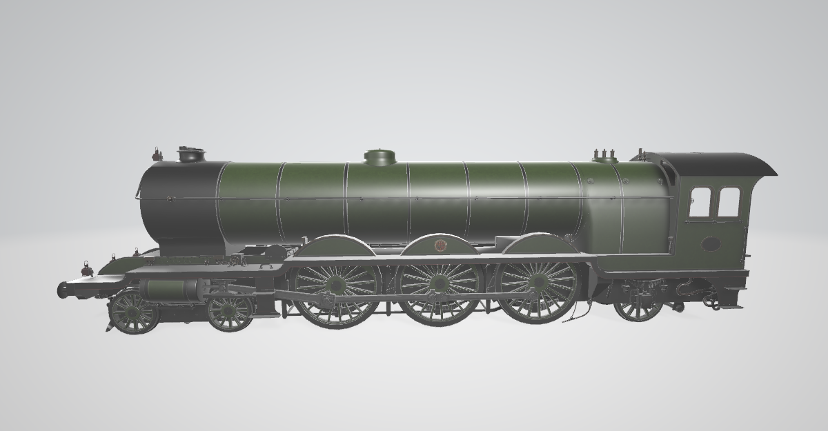 Steam Locomotive LNER Raven A2 - Steam locomotive 3D model