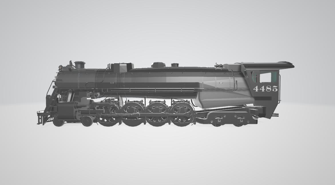 Steam Locomotive GS8 Northern - Steam locomotive 3D model