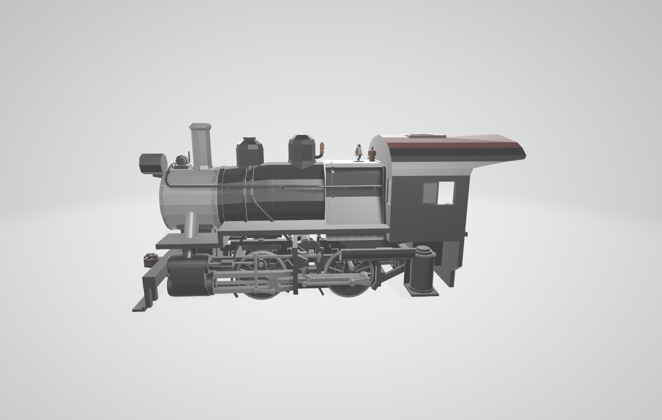 Steam Locomotive A5 Switcher - Steam locomotive 3D model