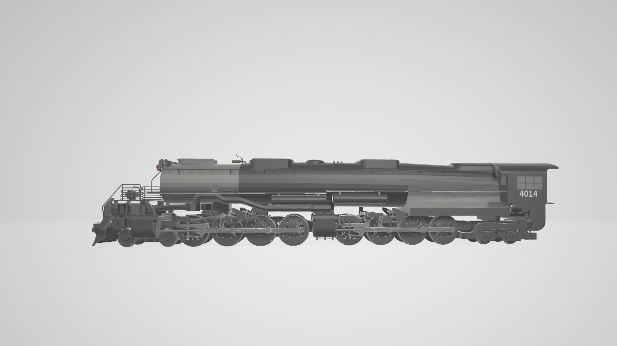 Steam Locomotive Big Boy - Steam locomotive 3D model