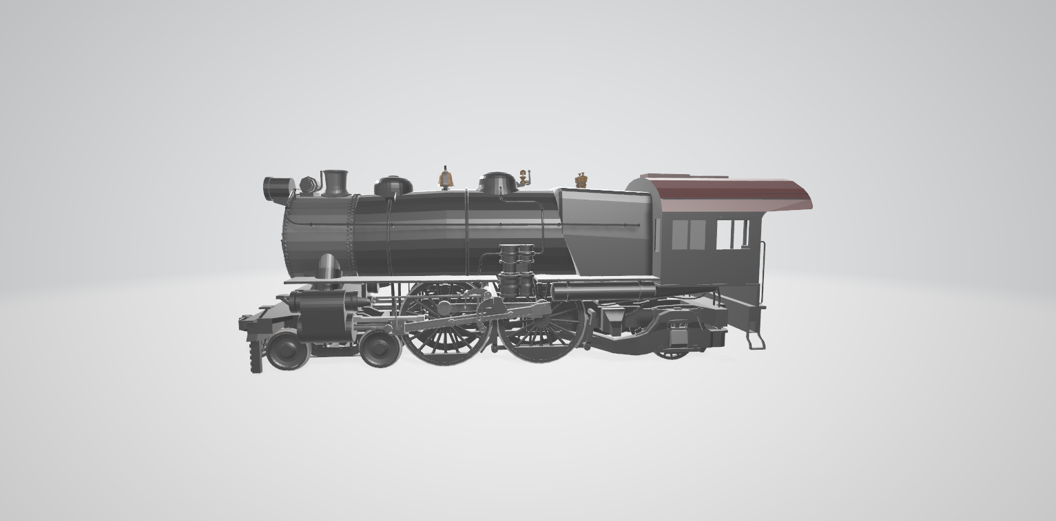 Steam Locomotive E6 Atlantic - Steam locomotive 3D model