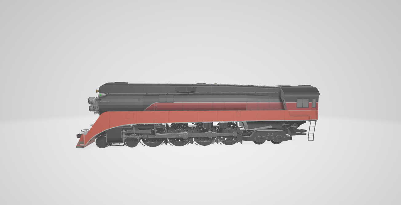 Steam Locomotive GS-4 Northern - Steam locomotive 3D model