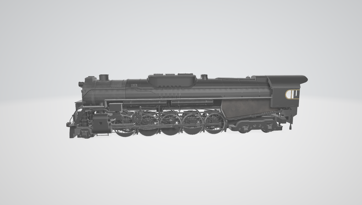 Steam Locomotive  J1a Texas - Steam locomotive 3D model