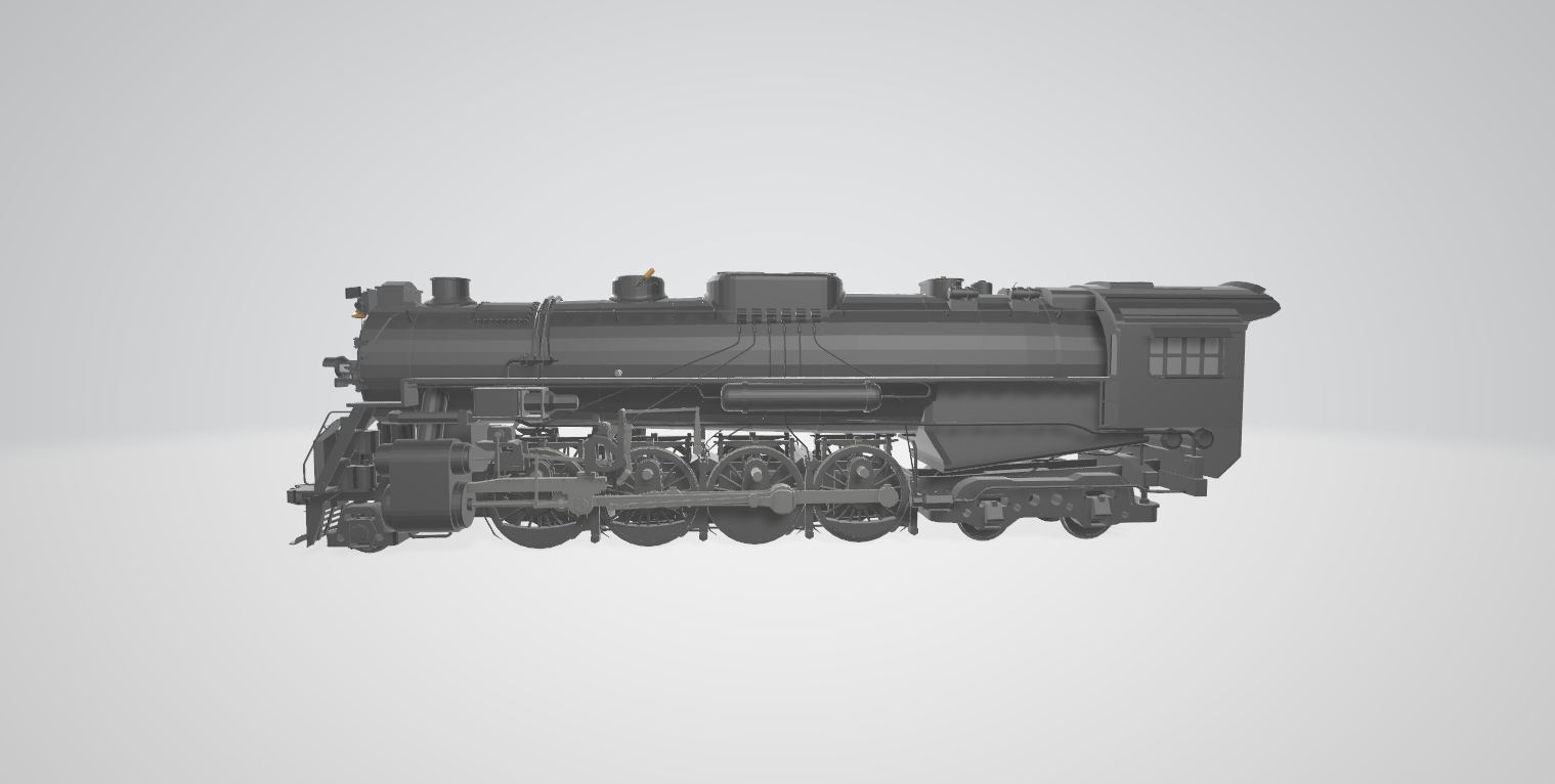 Steam Locomotive S2 Berkshire - Steam locomotive 3D model