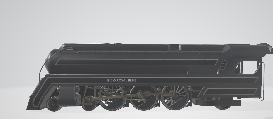 Steam Locomotive B&amp;O P-1 is a 4-6-2 Pacific - Steam locomotive 3D model
